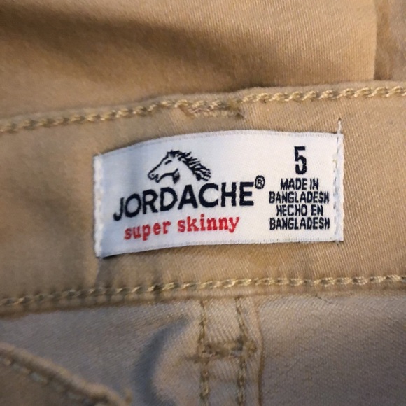 NWT Girl's Jordache Super Skinny Khaki Type Pants - Picture 11 of 12